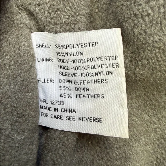 Misty Harbor Down Feathers Men's Olive Green Hooded Jacket Sz XL EUC - Picture 6 of 8